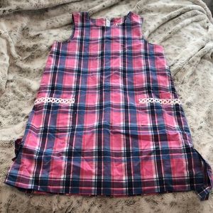 Plaid lily dress with pockets